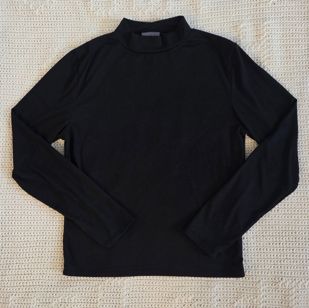 Olivia Rae Black Turtleneck Long-sleeve Shirt